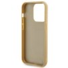 Guess GUHCP15LPMSDGSD iPhone 15 Pro 6.1 złoty/gold hardcase Disco Metal Script